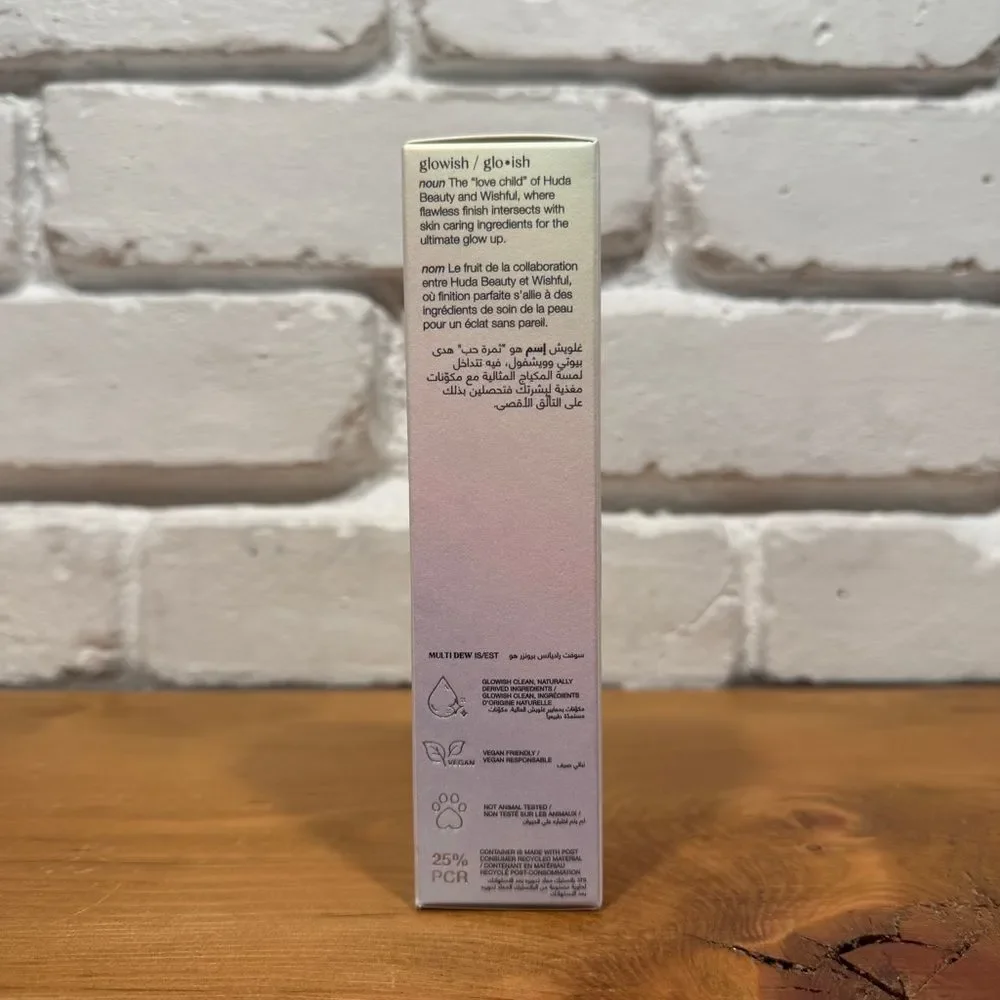 Huda Beauty Glowish MultiDew Skin Tint Dewy Foundation 40ml Vegan Light-Medium